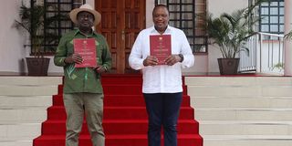 Uhuru Kenyatta and Raila Odinga.