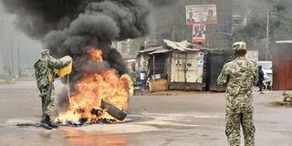 Uganda protests.