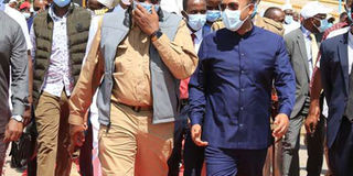 Uhuru Kenyatta and Abiy Ahmed.