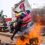 Uganda protest.