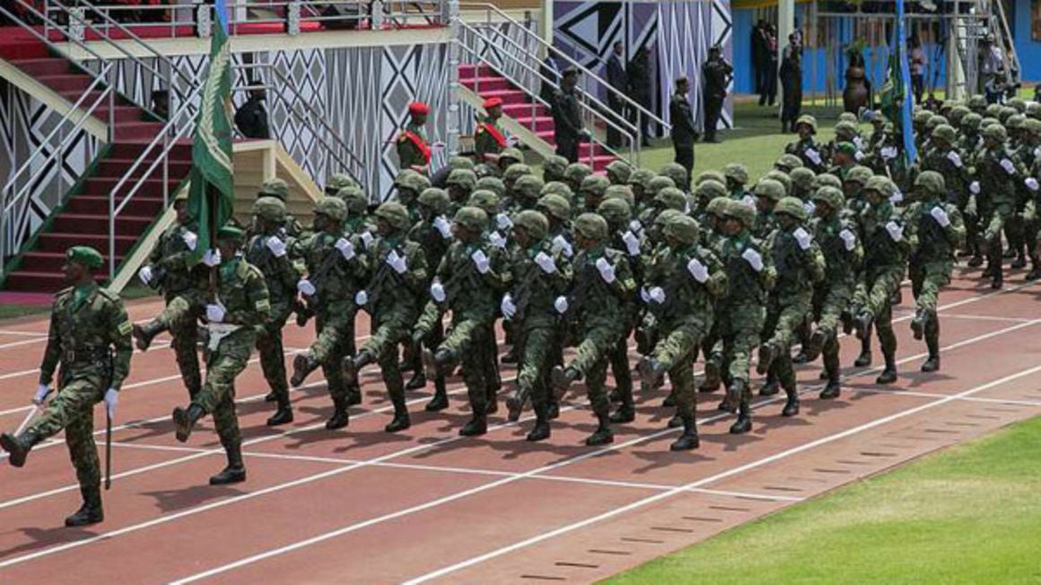 Rwandan soldiers.