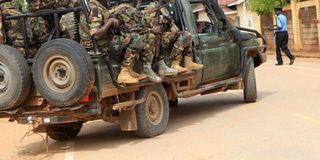Kenyan soldiers.