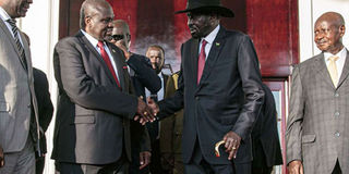 Salva Kiir and Riek Machar.