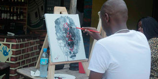 Arts & Wine event in Dar es Salaam.