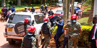 Bobi Wine supporters