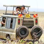 Tourists in Kenya.