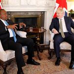 Uhuru Kenyatta and Boris Johnson.