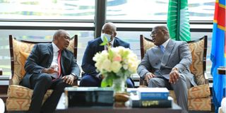 Presidents Kenyatta and Tshisekedi