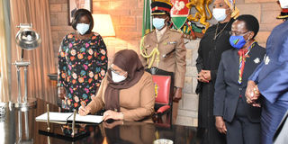 President Samia Suluhu Hassan.