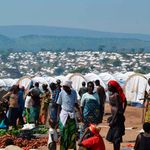 Refugee camp.