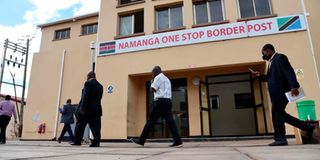 Namanga one stop border post.