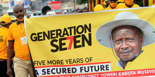 Museveni supporters.