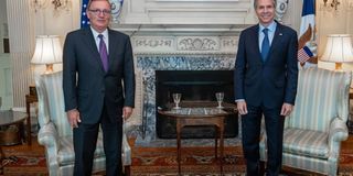Jeffrey Feltman and Antony Blinken.