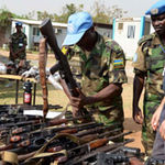 Guns in South Sudan.