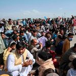 Afghan passengers 