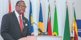 Malawi President Lazarus Chakwera, the new SADC chairman.
