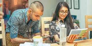 Ally Rehmtullah and fashion instructor Anjali Bhokhataria