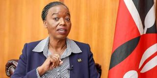Defence Cabinet Secretary Monica Juma 