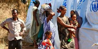 Ethiopian refugees.