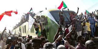 Sudanese protesters 