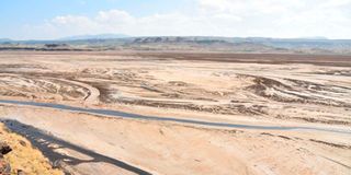 Dried part of Lake Magadi