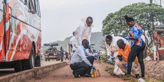 Ugandan police officers