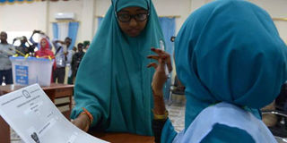 Somalia election.