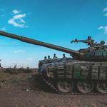 An abandoned military tank in Tigray, Ethiopia. PHOTO | AFP