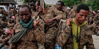 Ethiopian soldiers.