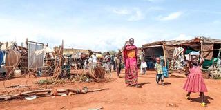 South Sudanese people, who were internally relocated because of the civil war and violent attacks.