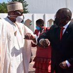 Nigeria's President Muhammadu Buhari (left) and South Africa's President Cyril Ramaphosa.