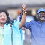 Raila Odinga with his wife Ida Odinga