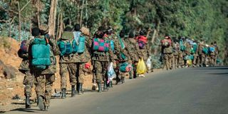 Ethiopian National Defense Force soldiers
