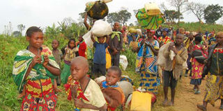 Displaced families