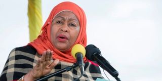 Tanzania’s President Samia Suluhu Hassan.
