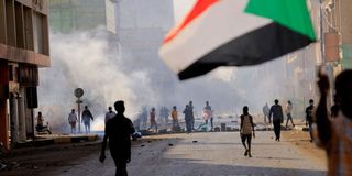 Sudan protest.