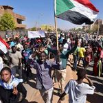 Protesters in Sudan