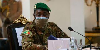 Mali junta leader Assimi Goita.
