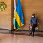 Burundian Minister Ezéchiel Nibigira with Rwanda's President Paul Kagame.
