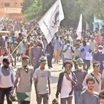 Protesters in Khartoum