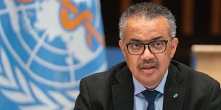 WHO Director General Tedros Adhanom Ghebreyesus.