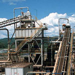 Gold mining and processing in Tanzania.