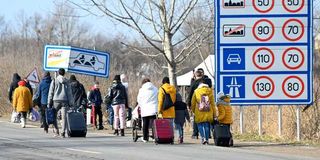 Hungarian-Ukrainian border crossing