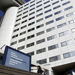 The International Criminal Court's building (ICC) in The Hague, Netherlands.