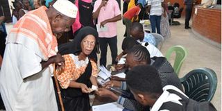 Voters in Mombasa.
