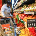 A person shopping.