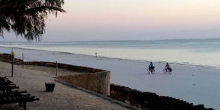 The island of Zanzibar.