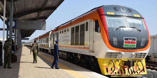 The Standard Gauge Railway (SGR) train.