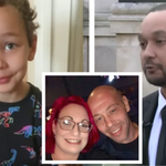 Baby Logan, his father Mwangi, inset; his mother Angharad and his stepfather Cole