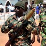 A soldier in Guinea Bissau